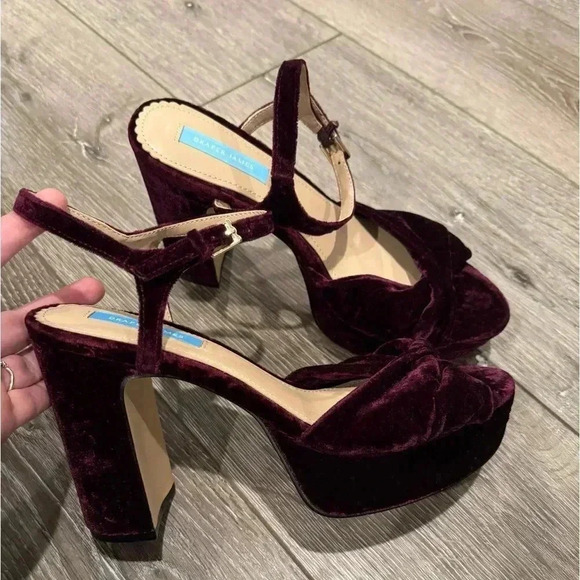 Draper James Shoes - Draper James PALOMA PLATFORM in plum velvet